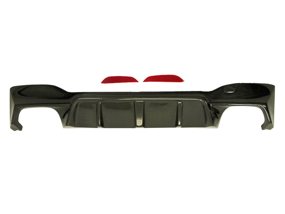 2018-20 BMW F90 M5 3D Style Carbon Fiber Rear Bumper Diffuser + Splitters Spoiler For