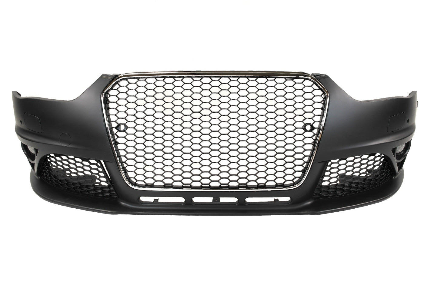 2013-2016 Audi B8.5 A4, RS4 Style Front Bumper W/ Chrome Grille