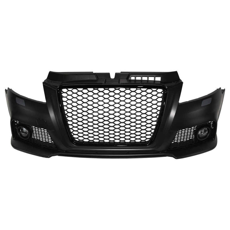 2009-2013 Audi A3 8P RS Style Front Bumper w/ Black Grille W/ Fog Lamps