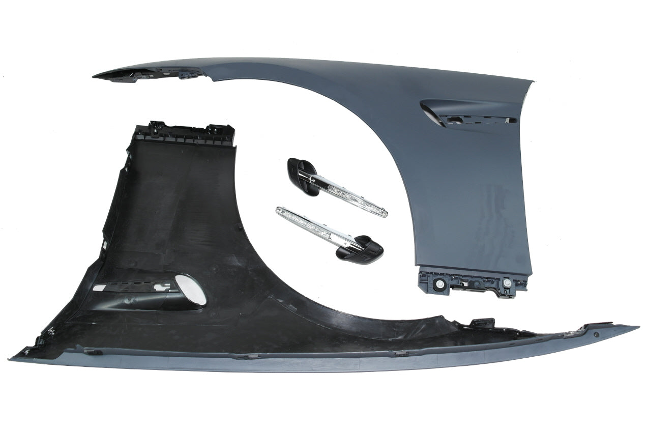 2007-2010 BMW E92/E93 M3 Non-Turbo Style Fenders w/ Fender Lamps LED - PREORDER