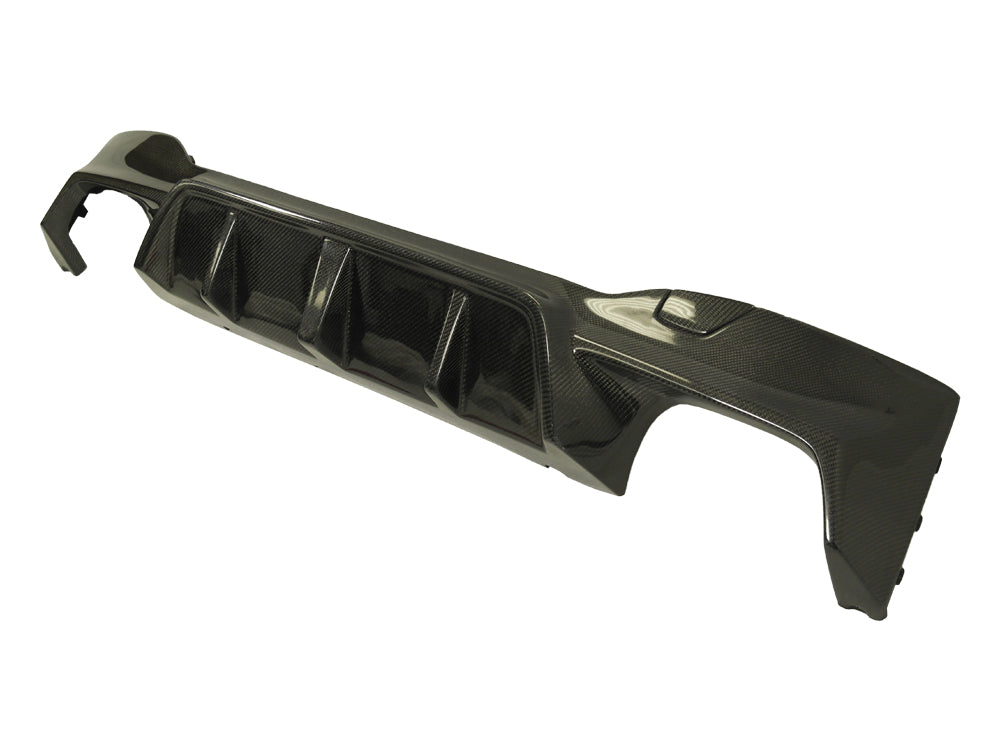 2018-20 BMW F90 M5 3D Style Carbon Fiber Rear Bumper Diffuser + Splitters Spoiler For