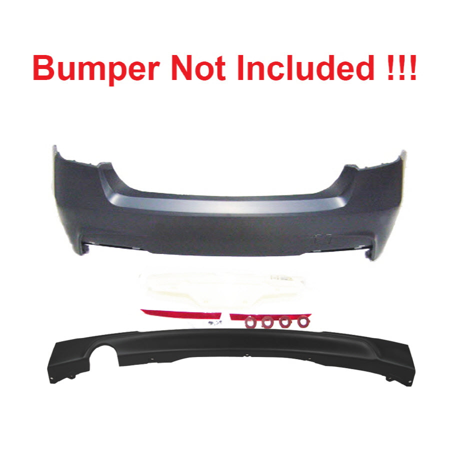 2012-2018 BMW F30 F31 M-Tech Style Diffuser Only