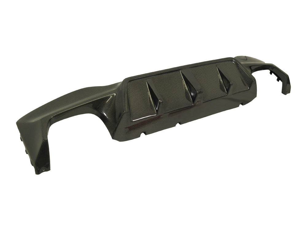 2018-20 BMW F90 M5 3D Style Carbon Fiber Rear Bumper Diffuser + Splitters Spoiler For