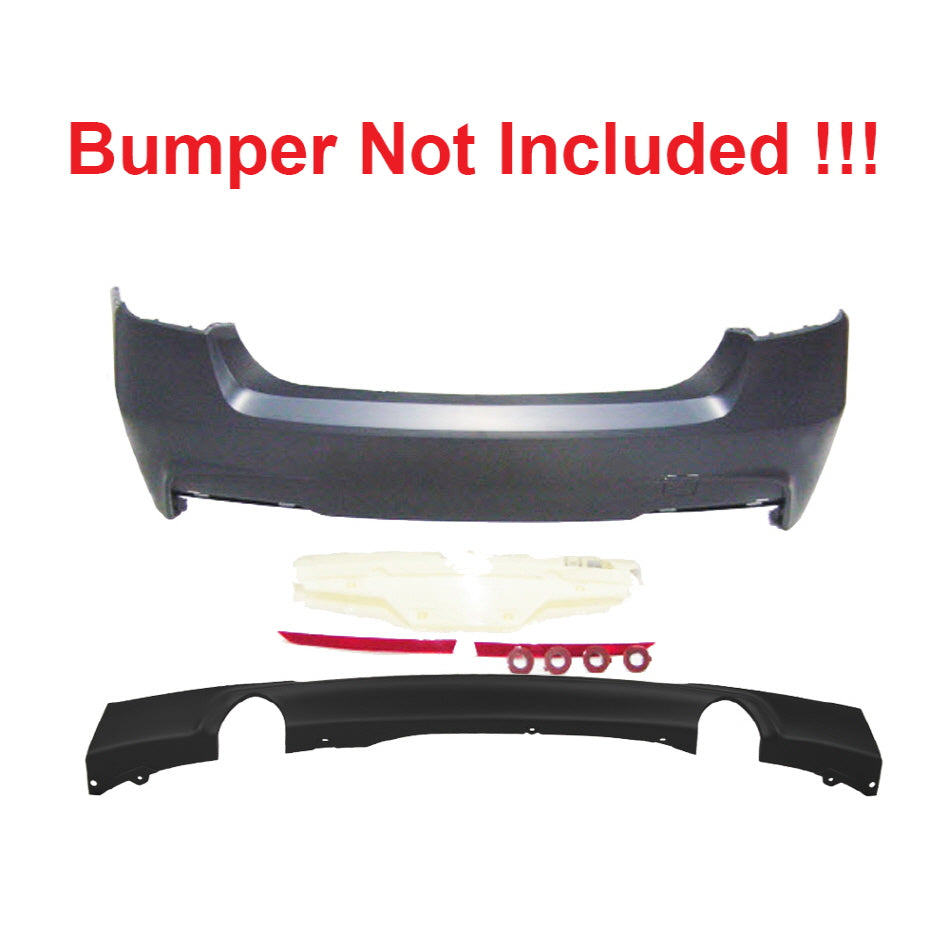2012-2018 BMW F30 F31 M-Tech Style Diffuser Only