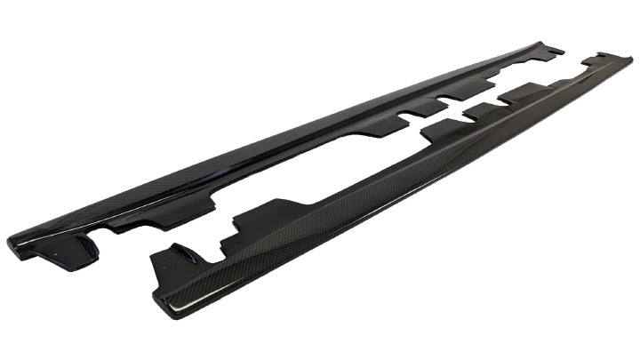 2007-2013 BMW E9X M3 E-Style Carbon Fiber Side Skirt Extensions