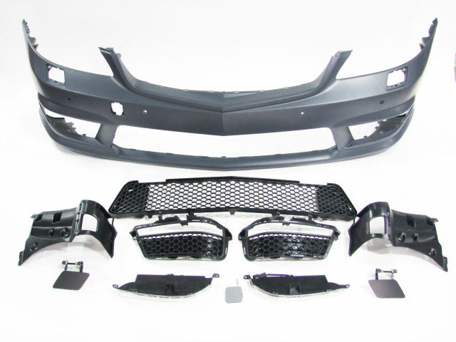2007-2013 Mercedes Benz S Class W221 S63/S65 AMG Style Front Bumper W/ DRL