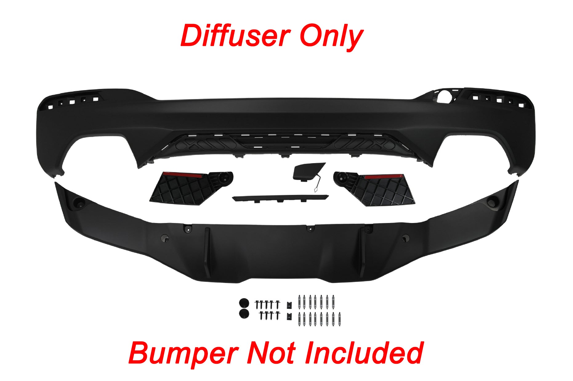 2017-2020 BMW G30 PRE-LCI M-Performance Style Rear Diffuser Only