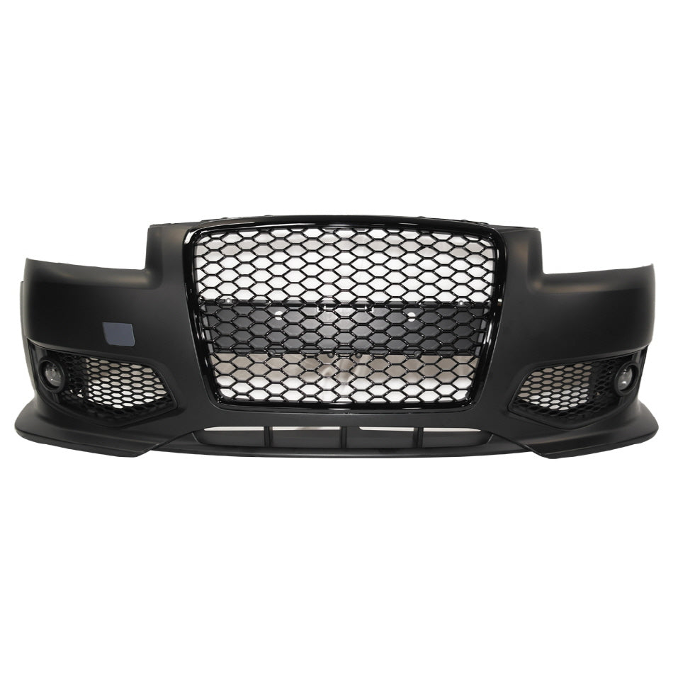 2005-2008 Audi A3 8P RS Style Front Bumper with Black Grille w/ Fog Lamps