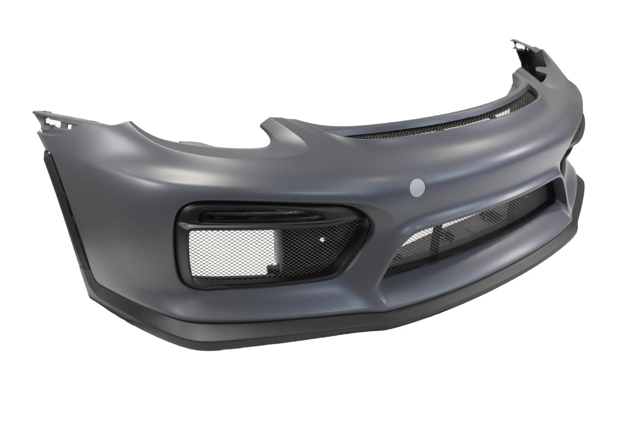 2013-2016 Porsche 981 Cayman Boxster, GT4 Style Front Bumper w/DRL w/o HL Washer WASHER