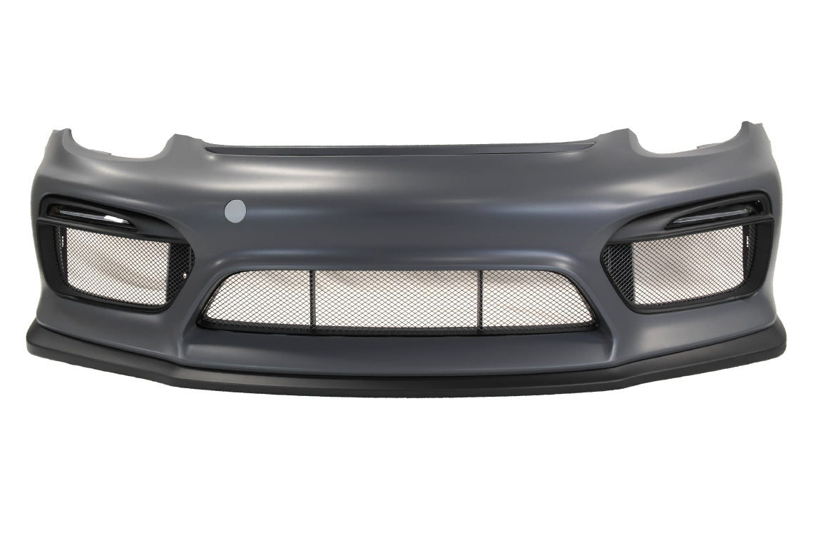 2013-2016 Porsche 981 Cayman Boxster, GT4 Style Front Bumper w/DRL w/o HL Washer WASHER