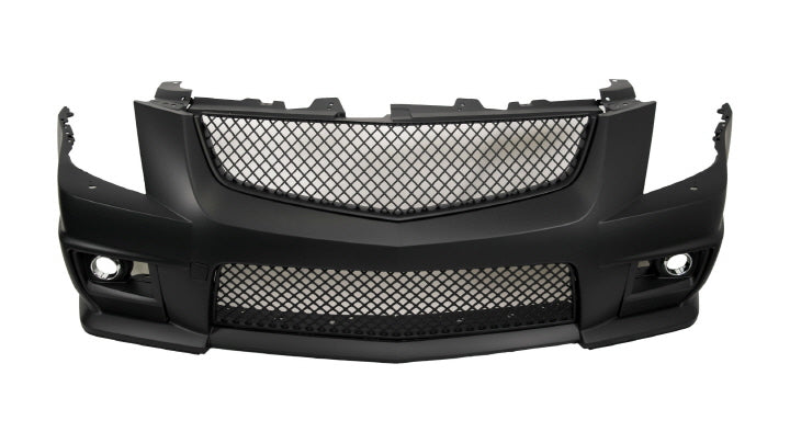 2008-2013 Cadillac CTS-V Style Front Bumper w/ Front Grille with FOG Lights