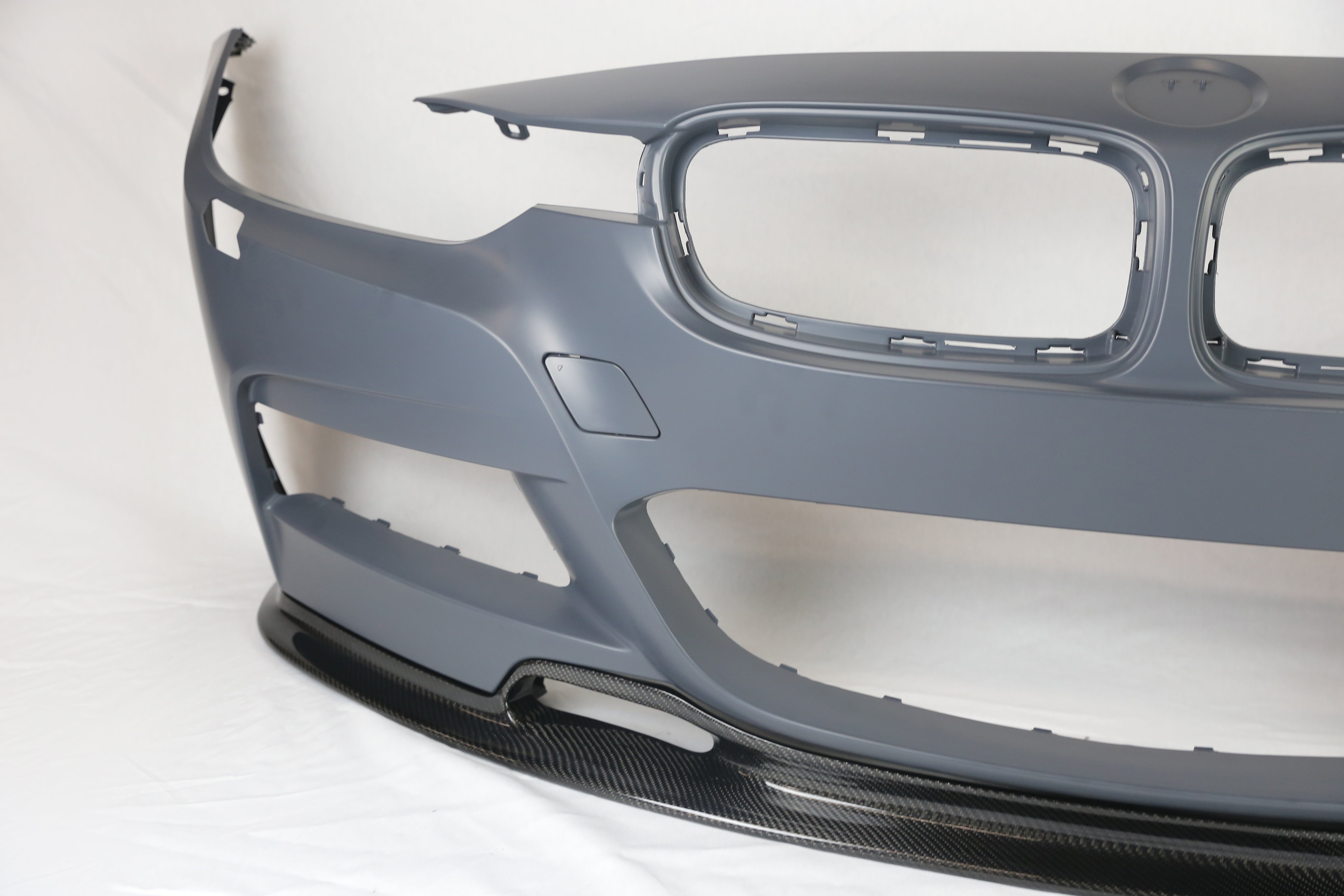 2012-2018 BMW F30 M-TECH Style Bumper + Carbon Front Lip