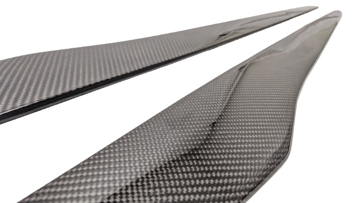 2019+ BMW G20 3 Series V-Style Carbon Fiber Side Skirt Extensions