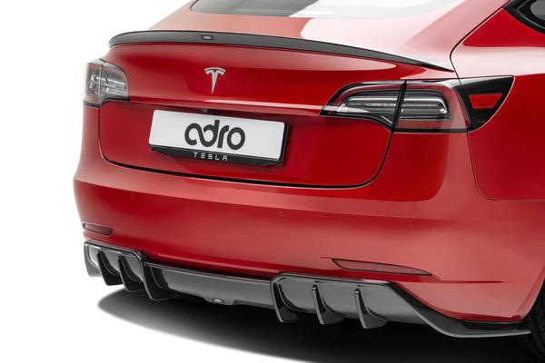 ADRO TESLA MODEL 3 PREMIUM PREPREG CARBON FIBER REAR DIFFUSER