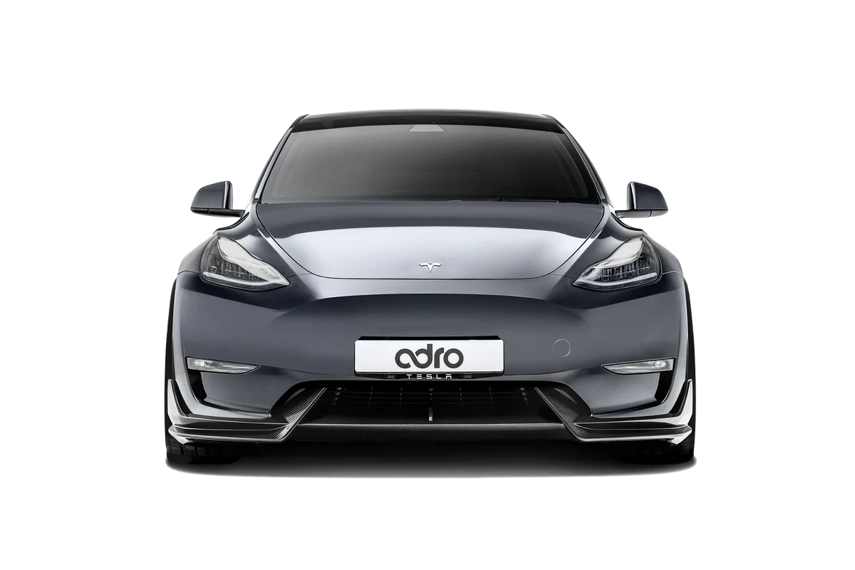 ADRO TESLA MODEL Y PREMIUM PREPREG CARBON FIBER FRONT LIP