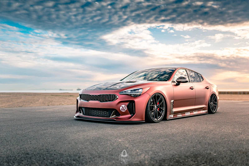 ADRO KIA STINGER CARBON FIBER FRONT LIP V1